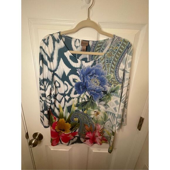 Chico’s size 1 medium women’s bundle lot blouse - Picture 4 of 14